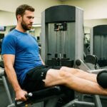 Prostowanie nóg na maszynie