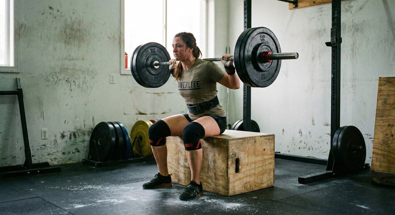 przysiad do skrzyni box squat